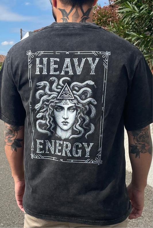 🖤 T-shirt Médusa “Heavy Energy” – Unisexe
