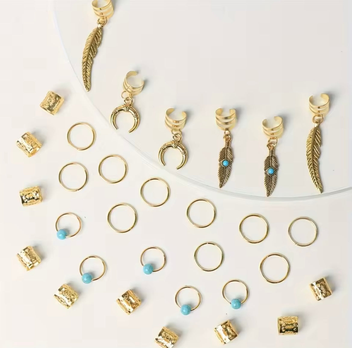 Bijoux perles bleues