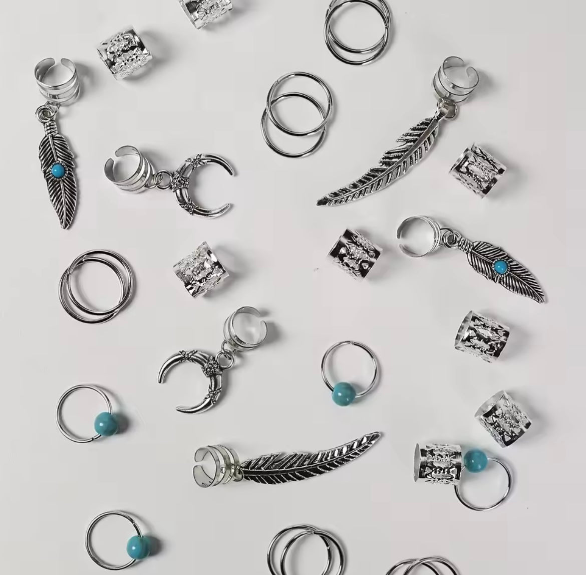 Bijoux perles bleues