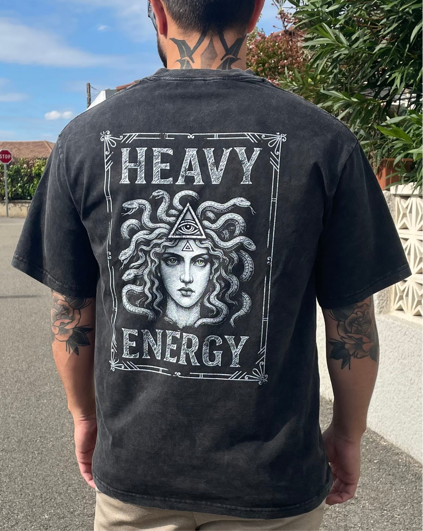 🖤 T-shirt Médusa “Heavy Energy” – Unisexe