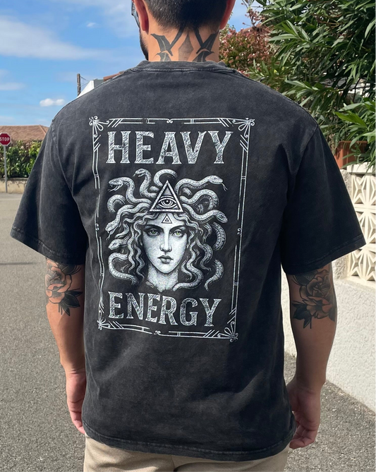 🖤 T-shirt Médusa “Heavy Energy” – Unisexe